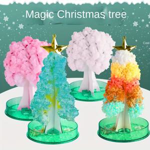 마법의 크리스마스 트리 실험 재료 세트 어린이 STEPAN 과학 및 교육 장난감, 벚꽃 DIY 크리스마스 선물 장식, 할로윈 선물. 아이들을 위한 선물.