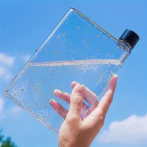 가방에 들어가는 평평한 물병 Memobottle A5 | BPA 프리 | 25온스(750ml) | 14온스(420ml) | 12온스(350ml)