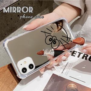 Robo-Cats Mirror Design 모바일 폰 케이스 Apple IPhone 14 13 12 11 XS XR X 8 7 6 Plus Pro Max Mini SE 2022용