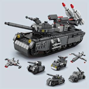 군사 차량 모델 조립 Buillding 블록 장난감 어린이 교육 장난감 DIY 탱크 및 항공기 모델 작은 빌딩 블록 어린이 조립 장난감 장식 선물 생일 선물