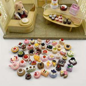 10pcs/20pcs/30pcs 미니 케이크 미니어처 음식 모델 인형 집 액세서리 인형 액세서리 어린이 장난감