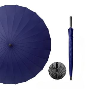 24개의 강화된 바람막이 장우산, 남성용 긴 손잡이 우산, 두꺼운 비즈니스 우산, 로고 광고 우산을 인쇄할 수 있습니다.