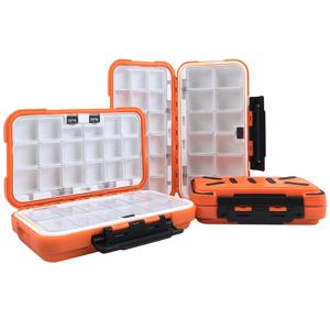 TEMU 더블 사이드 방수 낚시 도구 상자, 물고기 훅 낚시 미끼 저장 케이스, 미니 휴대용 낚시 장비 액세서리 상자