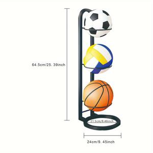 TEMU 공 저장 선반, 농구 진열대, 농구 축구 및 배구를 위한 휴대용 옥외 공 대 홀더