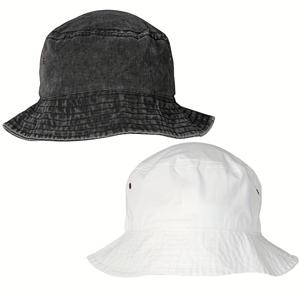 TEMU 여성과 남성을 위한 2개입 경량 통기성 선스크린 캐주얼 버킷 모자