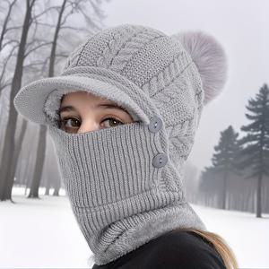 TEMU 통기성 겨울 발라클라바 - 고탄성, 방풍, 내마모성, 가볍고 따뜻한 스키 마스크