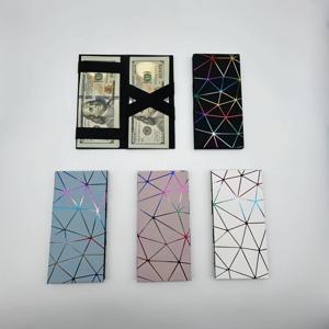 TEMU 다채로운 기하학적 패턴의 긴 휴대용 지갑, 클래식 여성용 여행용 클러치 지갑