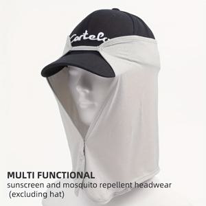 TEMU 1pc 여름 야외 보호 숄 마스크, 여성용 소프트 아이스 쿨 넥 각반 - 운전, 낚시, 캠핑 및 하이킹에 이상적(모자는 포함되지 않음)