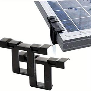 TEMU 10/20개 태양광 풍력 파워 부품 액세서리 태양광 패널 배수 클립 PV 모듈 청소 클립 배수 태양광 패널