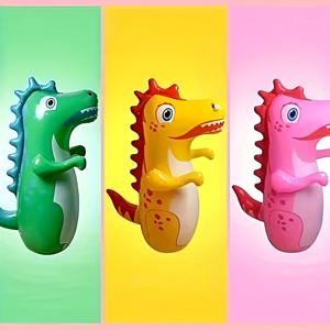 TEMU 풍선 장난감, 풍선 대형 공룡 텀블러 장난감, 권투 운동 장난감