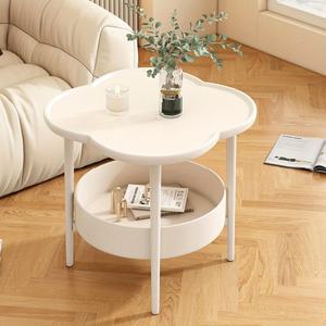 TEMU 도매 크림 스타일 작은 커피 테이블, 창의적인 사이드 테이블, 현대적인 간단한 소파 사이드 캐비닛 테이블, 작은 커피 테이블