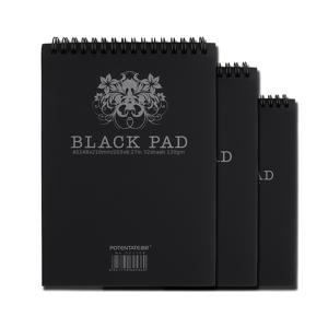 TEMU 포텐테이트 A4 블랙 패드북 A5 블랙 패드북 드로잉북 스케치북 32매 120g
