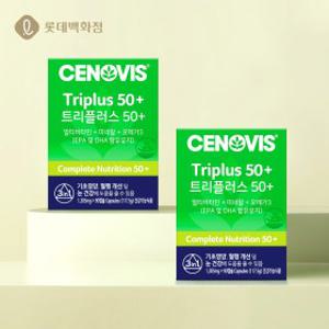 세노비스 트리플러스 50+ 멀티비타민미네랄 오메가-3 90캡슐 x 2개