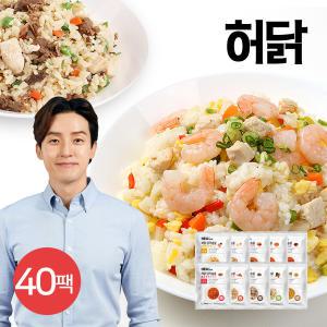 [허닭] 닭가슴살 곤약볶음밥 250g 10종 40팩