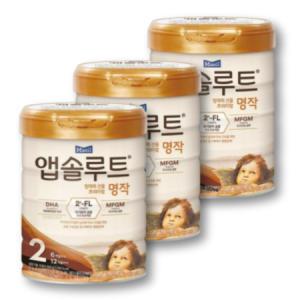 앱솔루트 명작 리뉴얼 2FL 분유 2단계 800g (3캔) 3개_MC