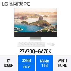 ND l 재고有 12세대 일체형PC 27V70Q-GA70K (NVMe 1TB / RAM 32GB)