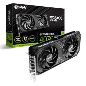 이엠텍 지포스 RTX 4070 SUPER STORM X Dual OC D6X 12GB /정품/오늘출발/안심포장/HIT