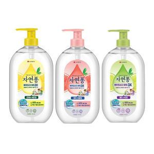 자연퐁 베이킹소다파워 3X 용기 735ml, 3개(자몽향 1개+레몬향 1개+클린라임향 1개)