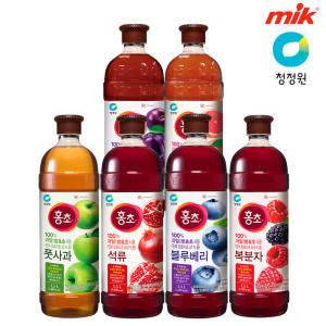 청정원 홍초 6종 50ml/250ml/1.5L x 1개 / 2개 [석류/풋사과/블루베리/복분자/자몽/타트체리]