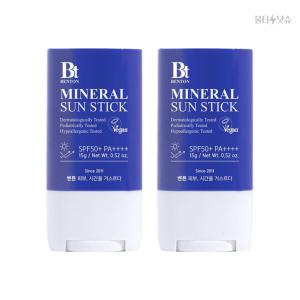 벤튼 저자극 어린이겸용 무기자차 선스틱 SPF50+ PA4+ 15g 2개