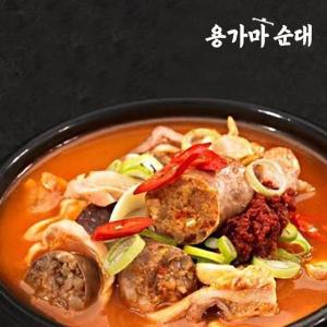 [신세계몰][용가마순대] 얼큰 특 순대국 700gx5팩 (사골육수+토종순대+돈머리고기+돈소창)