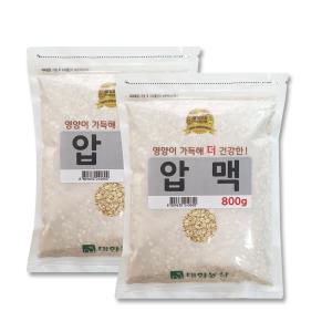 24년 국산 압맥 1.6kg(800gx2) 햇보리 납작보리 국내산 보리 잡곡