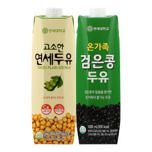 고소한 연세두유 1000ml 6팩+검은콩 두유1000ml 6팩