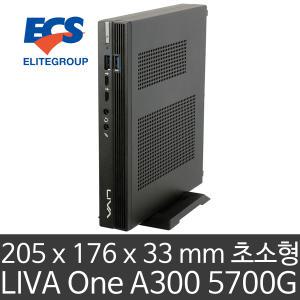 ECS LIVA One A300 5700G Wi-Fi6 180W (램/HDD/SSD 미포함) 모니터 3대 출력/두께 3.3cm 초소형 미니PC