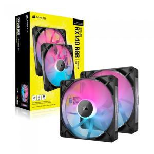 CORSAIR 정품 커세어 iCUE LINK RX140 RGB STARTER KIT (블랙) 시스템 팬 쿨러