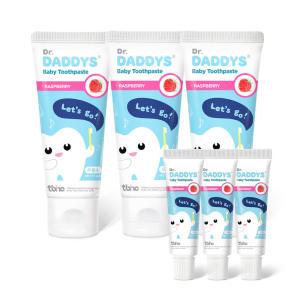 닥터데디스 베이비 첫치약 아기무불소 60g X 3개+미니치약 3개