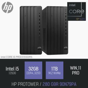 ⓒ HP 프로 타워 280 G9R 90N79PA i5-13500 32GB 1TB WIN11 / 재택근무용 사무 인강용 데스크탑