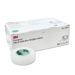 3M 트랜스포 의료용테이프 1527-0 1통 24롤 플라스틱 투명반창고 투명필름 반창고