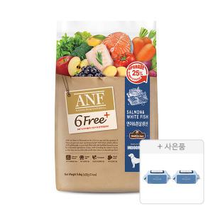 ANF 6free 플러스 인도어 독 연어 흰살생선, 5.6kg, 1개 + 물티슈, 70매, 2개