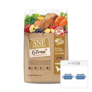 ANF 6free 플러스 인도어 독 오리고기 연어, 5.6kg, 1개 + 물티슈, 70매, 2개