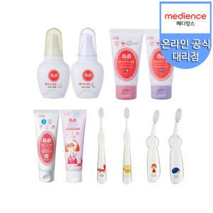 비앤비/베이비 액상 80g/베이비 겔 40g/키즈치약/유아칫솔 1 2 3단계