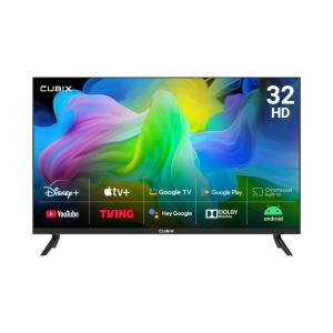 큐빅스 32인치 스마트 TV HD LED 81cm 구글 안드로이드 에너지1등급 5년AS보증 GAT321HD