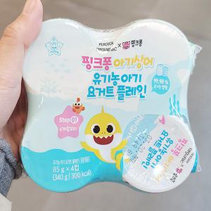 피코크 핑크퐁 아기요거트 플레인 85g x 4 x 2개