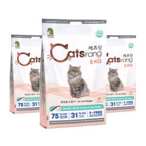 캐츠랑 전연령 15kg (5kgx3EA) 고양이 길냥이 길고양이 대용량 사료