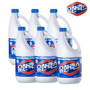 유한양행 유한락스 레귤러 2L 6개 살균 소독 표백 세정