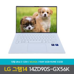 (오피스밸류팩+무선마우스+패드) 선물드림 바로출발 LG전자 LG그램 14ZD90S-GX56K 램16GB+NVMe512GB 노트북 DD