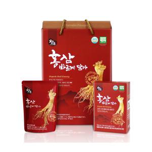 참든 유기농 홍삼액 홍삼 바르게 담아 70ml x 20포