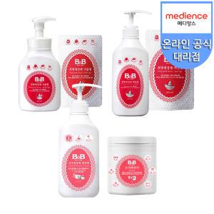 비앤비 /젖병 세정제 액상형600ml 거품형450ml/식기세정제1000ml/소다파우더500g