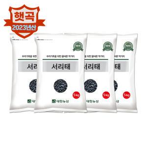 (23년/서리태) 국산 서리태 20kg(5kgx4)/ 햇서리태 박스포장 검은콩