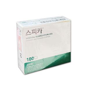 스피카 메스날 수술용 칼날 10호 100개입 SPICA 수술칼 메스대 칼날 의료용 멸균