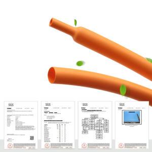 21 폴리올레핀 열 케이블 슬리브 절연 주황색 열 수축 튜브 직경 1 2 3 4 5 6 7 8 9 10 12 14 16 20 25 30