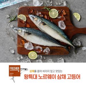 왕특대 노르웨이 삼채 고등어 필렛 160-200g (5팩)