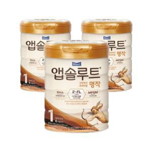 매일유업 앱솔루트 프리미엄 명작 1단계 2FL 800g 3캔