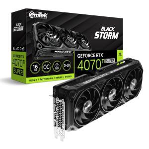 이엠텍 지포스 RTX 4070 Ti SUPER BLACK STORM OC D6X 16GB /정품/오늘출발/안심포장/HIT