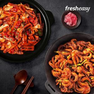 [프레시지][fresheasy] 야심작 화끈한 야식 SET(불오징어볶음1+양념쭈꾸미1)