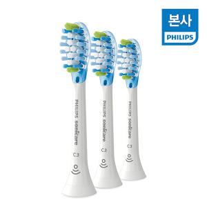 소닉케어 프리미엄 플라그 디펜스 칫솔모 화이트 HX9043/67